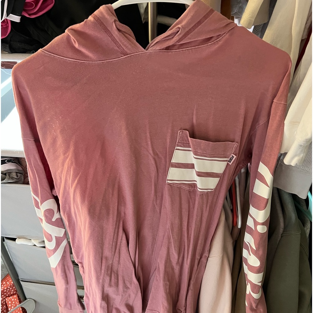 PINK hooded long sleeve